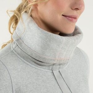 Lululemon: Light Grey Avenue Pullover/Cowl Sweater